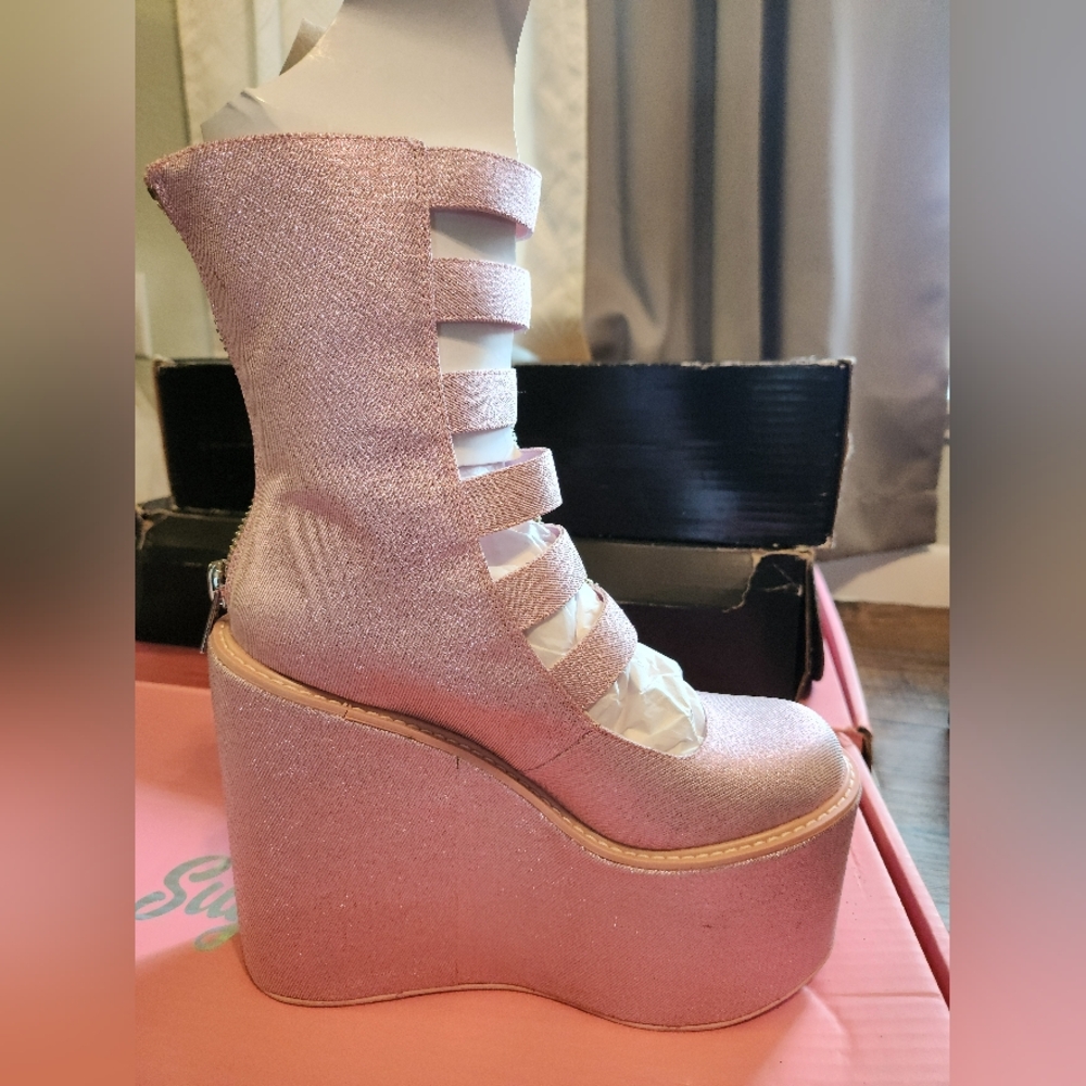 Sugar Thrillz Platform Boots - image 2
